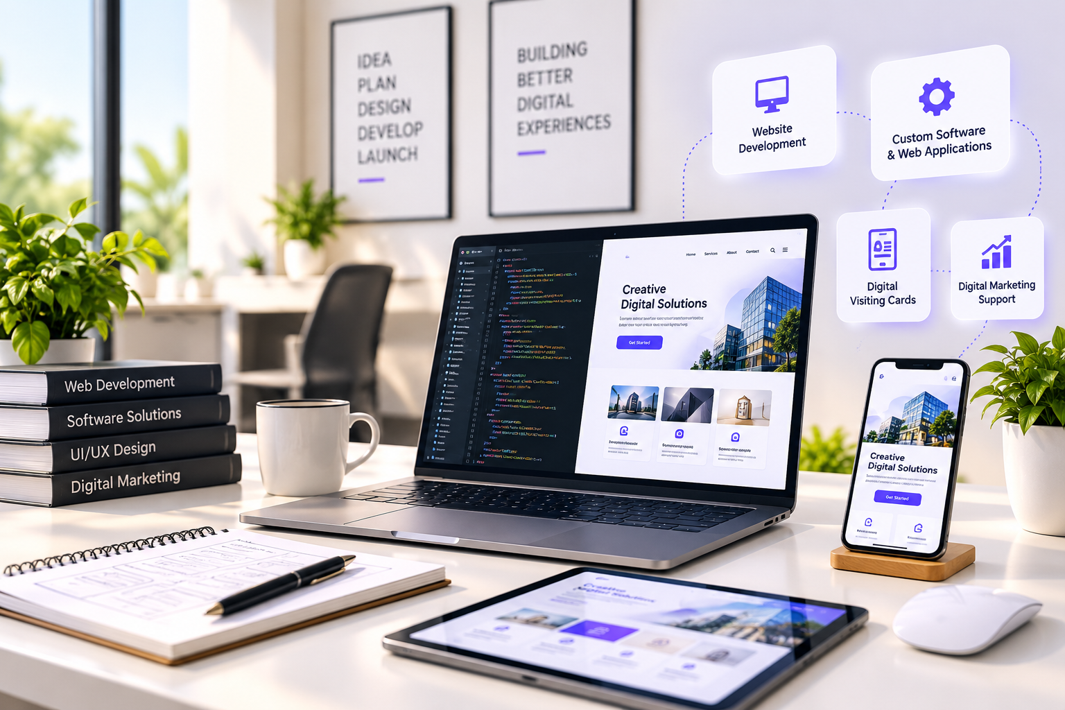 Website development, custom software, and digital solutions by Visionnova